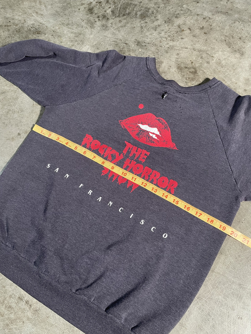 Vintage 80s Rocky Horror Picture Show Sweatshirt M 19x25 - Picture 3 of 9